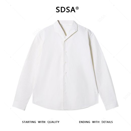OAS931SDSA男士秋冬新款痞帅男装复古撞色竖纹长袖衬衫百搭商务时尚衬衣 商品图1