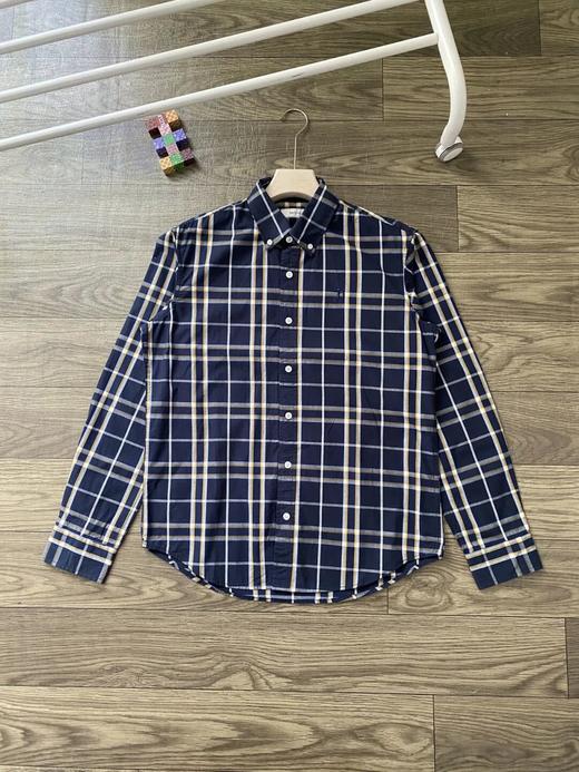 哈吉斯男装新款时尚经典撞色格纹纯棉衬衫 商品图1