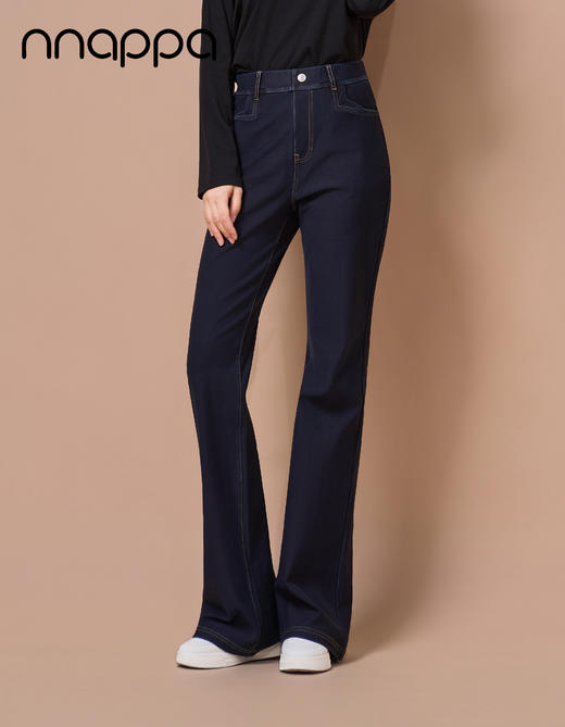 保暖丝超细滑外穿时尚复古大微喇裤PA29391 商品图1