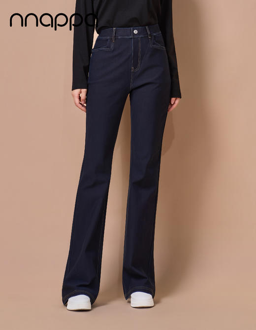 保暖丝超细滑外穿时尚复古大微喇裤PA29391 商品图0