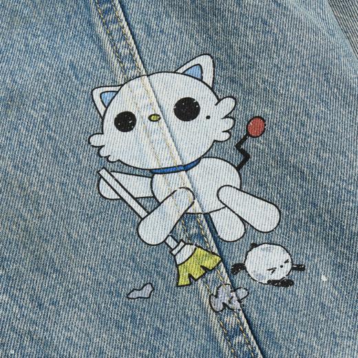 GOODBAI GOODEES 图案印花多口袋翻领牛仔外套 商品图4