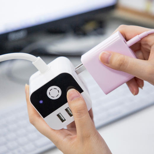 热卖！【华为生态合作伙伴】Only&Home魔方插座 4面充电  USB插座 小巧便携 桌面整洁必备  KL-MF01 商品图5