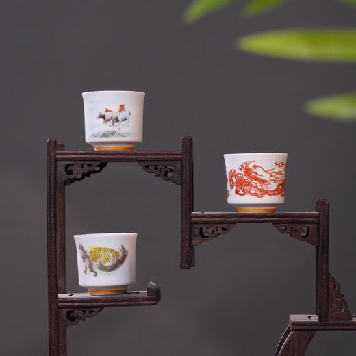 《十二宗师・吉庆满堂》十二生肖杯  十二宗师匠心之作 十二生肖祥瑞之杯 商品图9