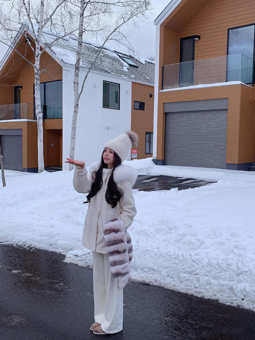 金蘑菇菇「LP 滑雪季」软妹滑雪服 / 毛呢面料 90鸭绒A级狐狸毛 商品图9