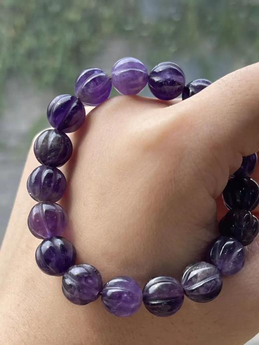 紫晶瓜棱珠首饰三件套组，顺丰包邮 商品图14