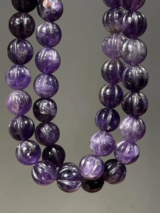 紫晶瓜棱珠首饰三件套组，顺丰包邮 商品图7