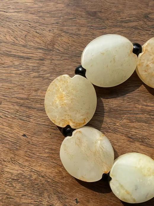 金沁白玉龟壳形勒子手链，顺丰包邮 商品图9