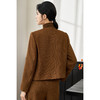 米思阳2025年秋季新品短款外套高级感咖色通勤一粒扣上衣女4206 商品缩略图2