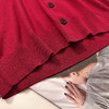 isabelle marran伊莎贝尔显白车厘子红天丝针织开衫JS3699031 商品缩略图5