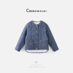 COCO ZONE 刘一一 “LP奶奶服”100棉方格纹外套 CD2A1984