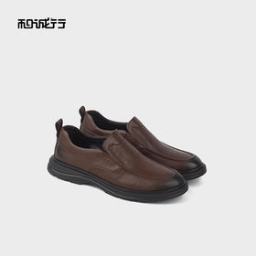 和诚行2025秋季百搭男式商务休闲皮鞋舒适真皮皮鞋0660220