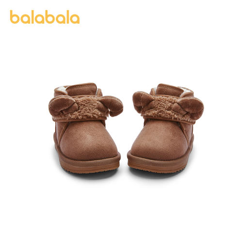 巴拉巴拉童鞋男童雪地靴加绒棉靴冬季短靴潮流靴子软立体动物鞋子 商品图4