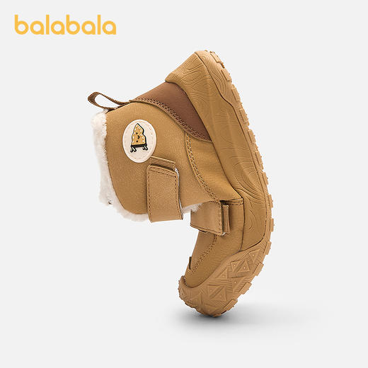 巴拉巴拉童鞋儿童学步鞋高帮雪地靴男宝加绒加厚运动靴2025秋冬鞋 商品图2