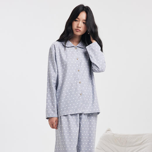 （合作款）全棉亲肤・翻领家居服套装yb1013005 商品图3