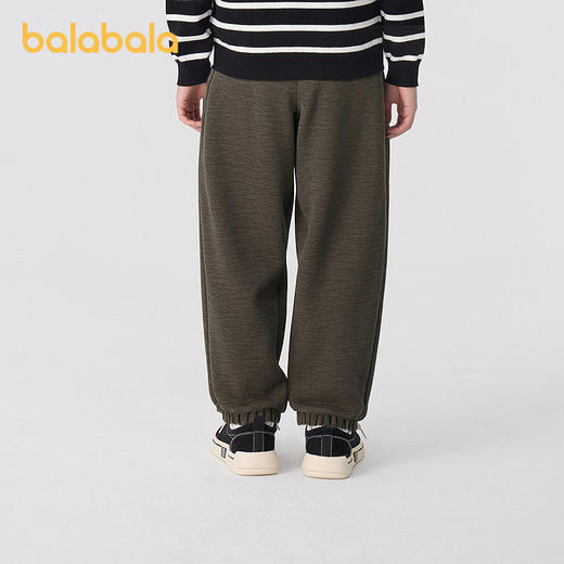 巴拉巴拉童装儿童裤子男童加绒长裤2025冬新款束脚裤 商品图2
