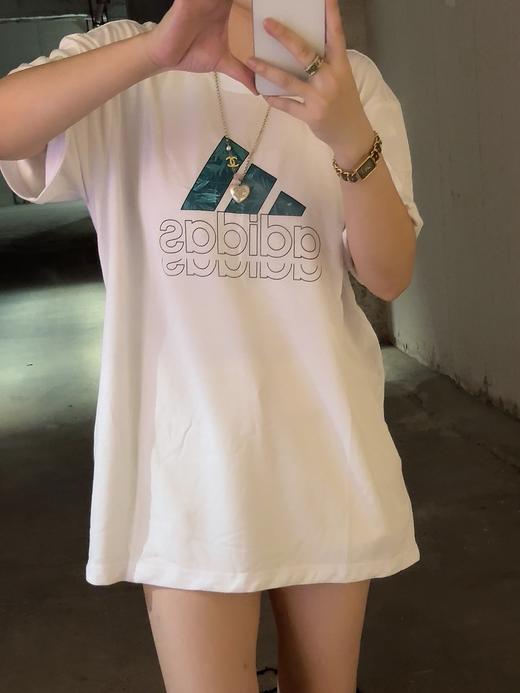 A＆D 迪家夏日必备经典镂空字母印花短袖透气百搭（波哥黑色L　白色XL，蕾姐白色2XL 黑色M） 商品图5