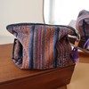 彩色条纹流苏手拎民族风情布艺拉链化妆包女生旅行收纳包小众设计 商品缩略图0