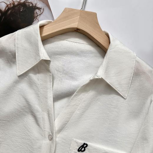 isabelle marran伊莎贝尔秋季气质翻折V领重工刺绣衬衫JS3693004 商品图3