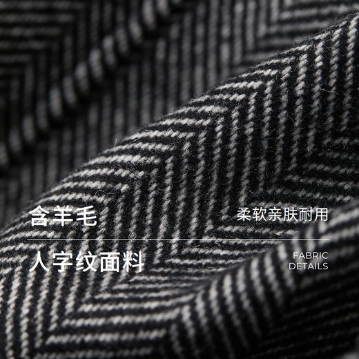 棉仓366607004-气质灰调羊毛外套 商品图2