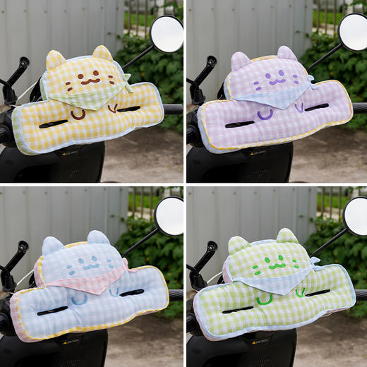 自然醒方巾格子喵儿童防撞垫QYL 商品图7