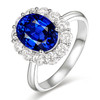 时光宠耀蓝宝石戒指 18k金钻石围镶蓝宝戒指MEMORA诗普琳SR005005 商品缩略图0