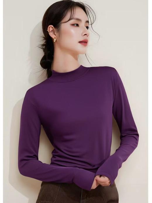 【2025王炸爆款】这也太好穿了吧！！半高领高级感打底衫02882-喜出 商品图7