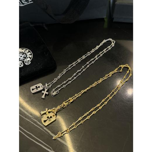 克luo心竹节铭牌项链情侣款 商品图8
