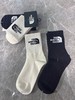 出口日本订单原厂 新品北面运动袜子精梳棉提花中筒袜 规格：男女同款2双一组   卡纸包装 商品缩略图1