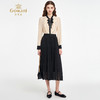 乔万尼2025秋新品镂空提花A字百褶半身裙ED3D302 商品缩略图3