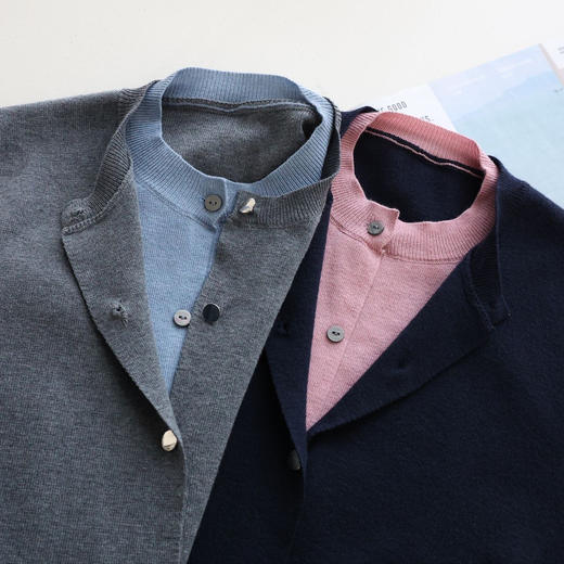 miu系cosAcosB设计感时尚羊毛假两件针织M685 商品图3