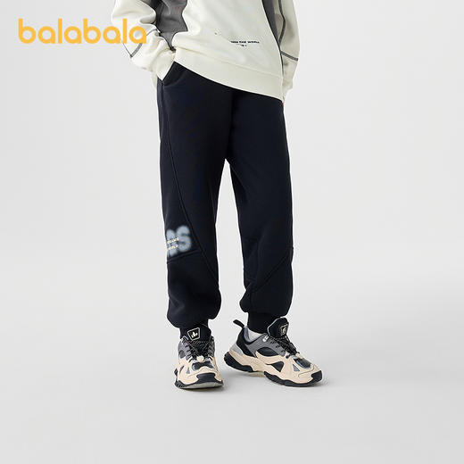 巴拉巴拉童装儿童裤子男童长裤秋冬装卫裤加绒保暖束脚运动休闲潮 商品图2