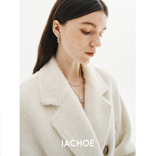 棉仓3561509002-长款高贵气质两色毛呢大衣 商品图3