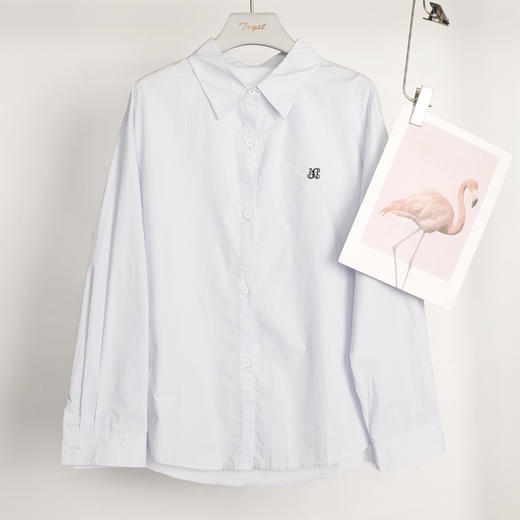 25秋冬休闲飘带百搭衬衫25Q610-9103 商品图0