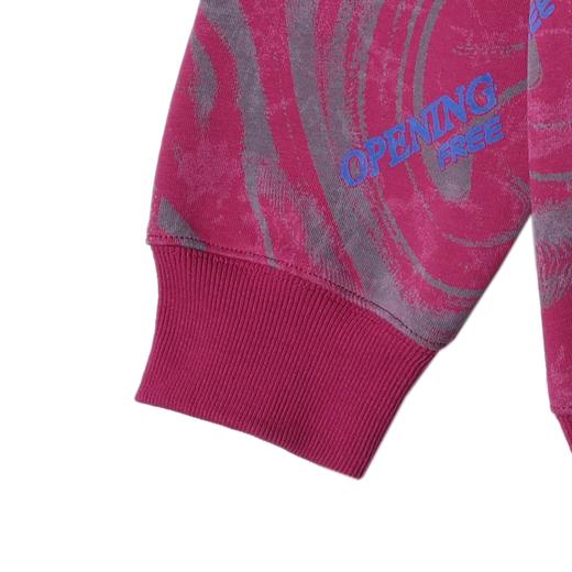 WT218SDSA秋冬新款痞帅男装潮牌撞色字母印花拉链连帽卫衣宽松痞帅外套 商品图4