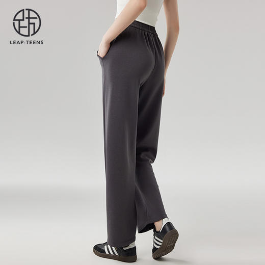 跃牌【砂洗空气层系列】女砂洗直筒长裤W11K1 商品图5