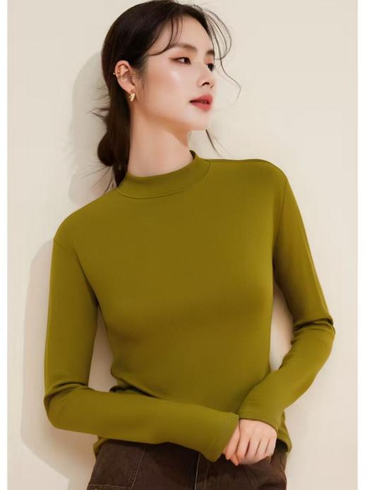 【2025王炸爆款】这也太好穿了吧！！半高领高级感打底衫02882-喜出 商品图4