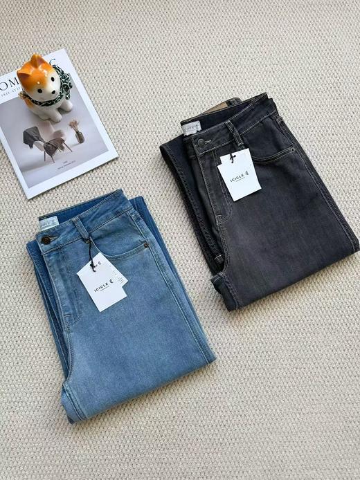 纯原订单，小仙女们不要错过！ 【土壤牛仔】ICICLE之禾女装2025夏季棉弹牛仔渐变直筒牛仔裤 线上2400+ 商品图3