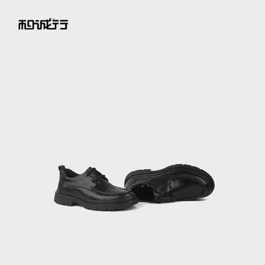 和诚行2025秋季新款厚底增高男式休闲百搭商务皮鞋0930257 商品图4