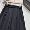 isabelle marran伊莎贝尔高腰显瘦设计感配腰带九分裙裤JS3692888 商品缩略图1