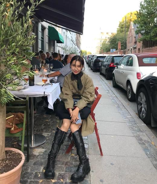 缪缪 秋冬走秀款 机车风复古长靴 酷飒酷飒的（ZX*DBG） 商品图8