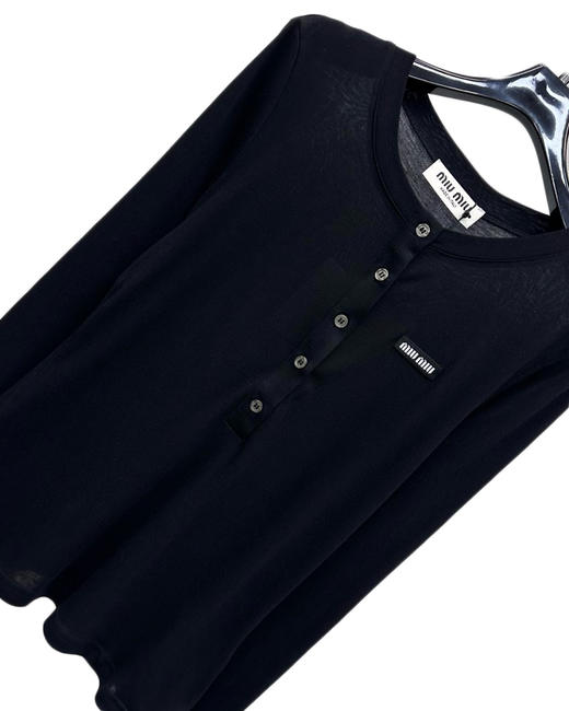 女款丝质羊毛长袖T恤017 商品图2