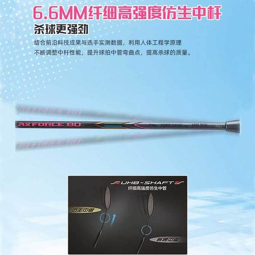李宁Lining雷霆80羽毛球拍谌龙同款高磅全面型进攻专业比赛单拍 商品图2