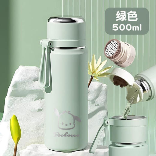 【第二天还烫嘴】高颜值保温杯 ，316不锈钢保温杯🔥茶水分离设计，绿色粉色随心选，500ml便携大容量，学生&办公族的贴心好物！ 商品图8