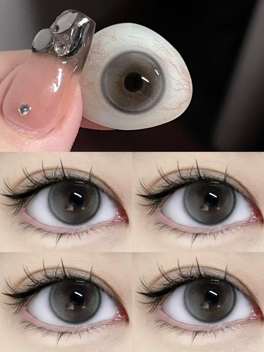 Puffgirl日抛·Cheese起司泡泡（灰色）·14.2mm·小着色·10片装 商品图4