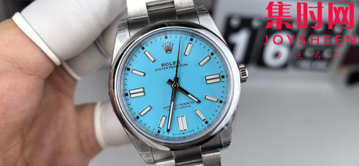 VS劳力士蚝式恒动41系列124300 VS恒动41mm蒂芙尼蓝盘 VS恒动41 板链 丹东3230机 904L钢 男士腕表 商品图0