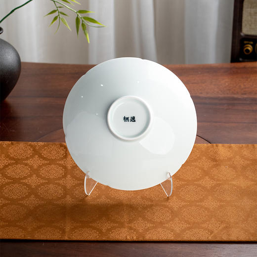 宋瓷影青小脚斗碗 筋纹瓣口大斗笠 高度5.5cm  直径20cm 商品图3