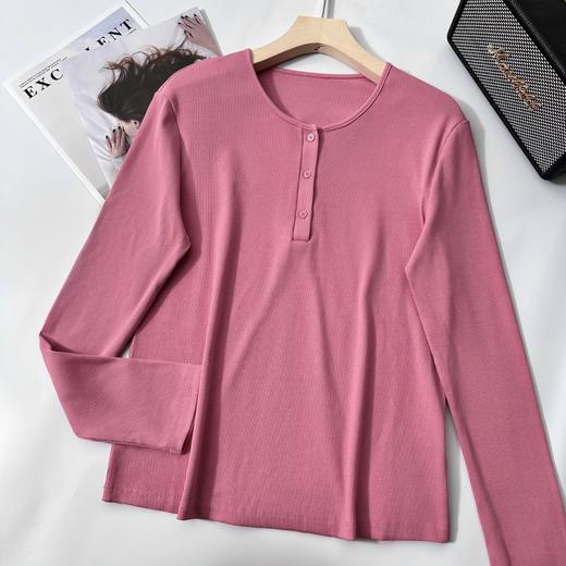 isabelle marran伊莎贝尔优可丝早秋树莓粉气质针织衫JS3692836 商品图6