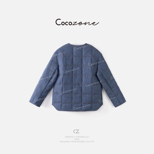 COCO ZONE 刘一一 “LP奶奶服”100棉方格纹外套 CD2A1984 商品图1