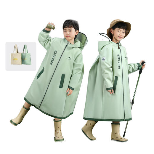 备美儿童雨衣男童女孩全身防水小学生上学专用幼儿园带书包位雨披 商品图4