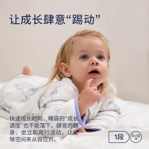 Domiamia 婴幼儿可拆袖一体睡袋 适宜15-20 °C 商品图0